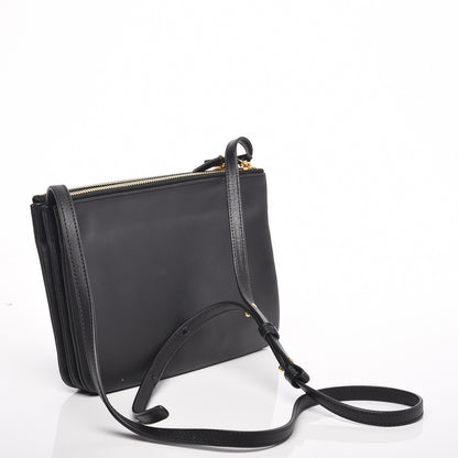 Celine Lambskin Small Trio Crossbody Bag Black 3 of 7