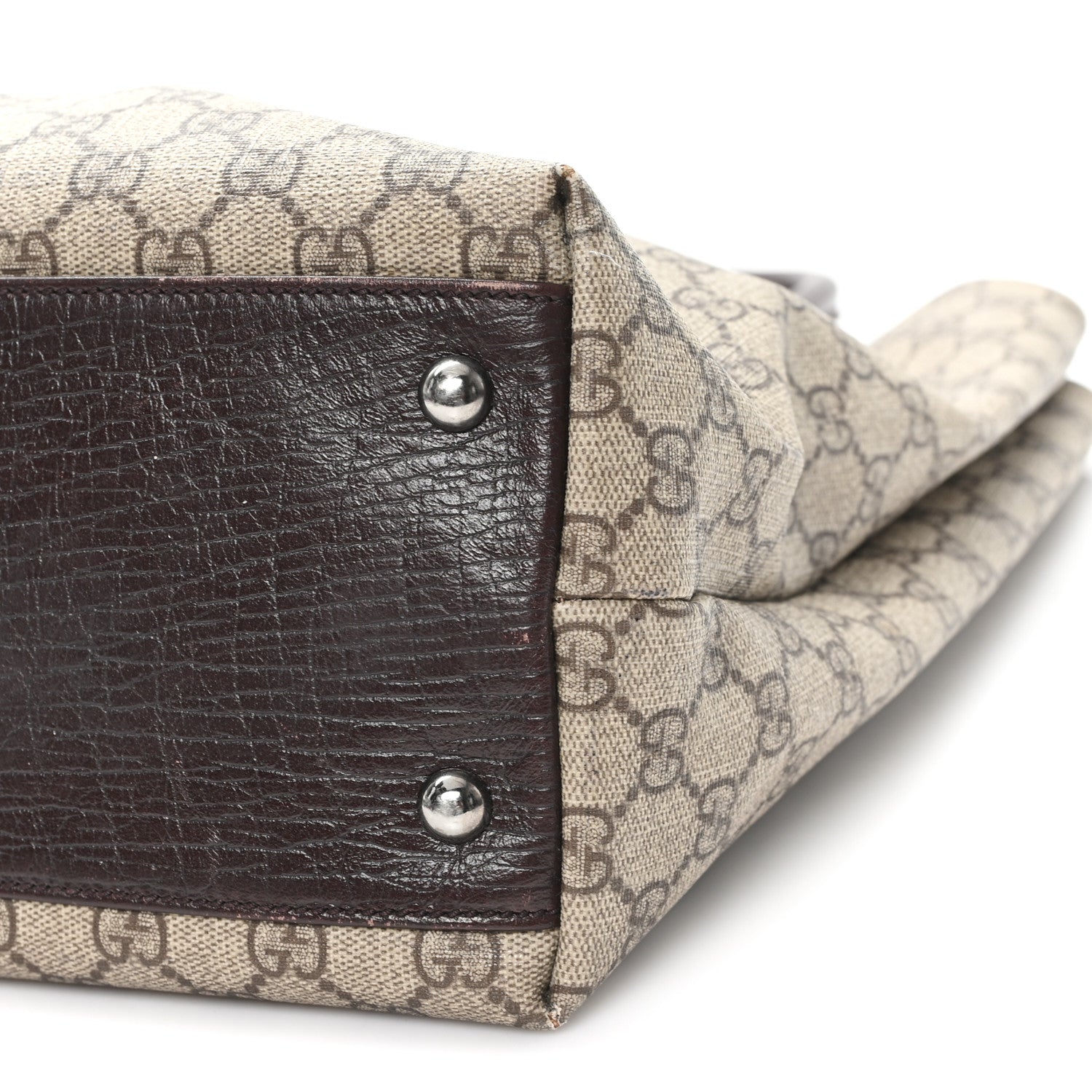 Gucci GG Plus Monogram Small Vertical Tote Dark Brown 10 of 12