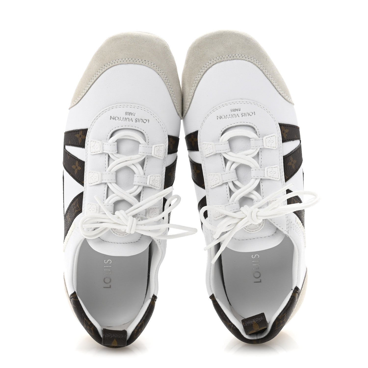 Louis Vuitton Monogram Calfskin Womens LV Sneakerina 39 White 2 of 10