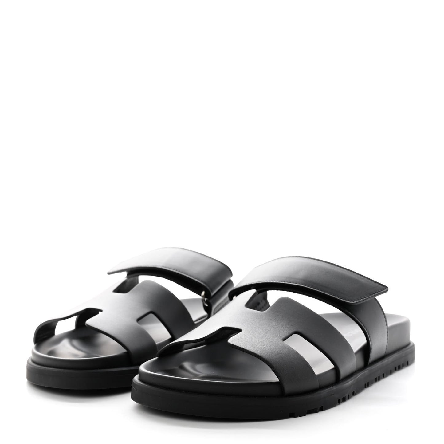Calfskin Womens Chypre Sandals 35.5 Black
