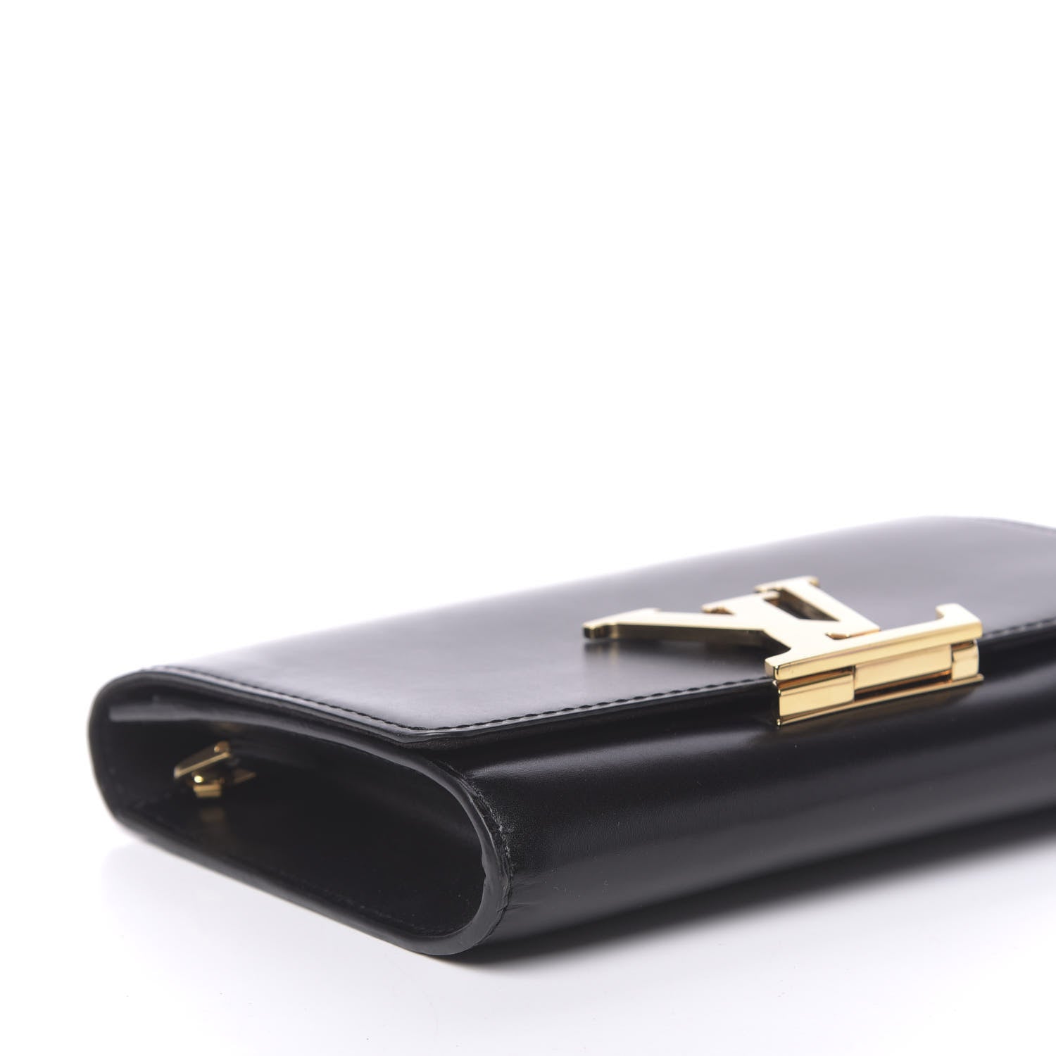 Louis Vuitton Calfskin Chain Louise MM Black 7 of 9