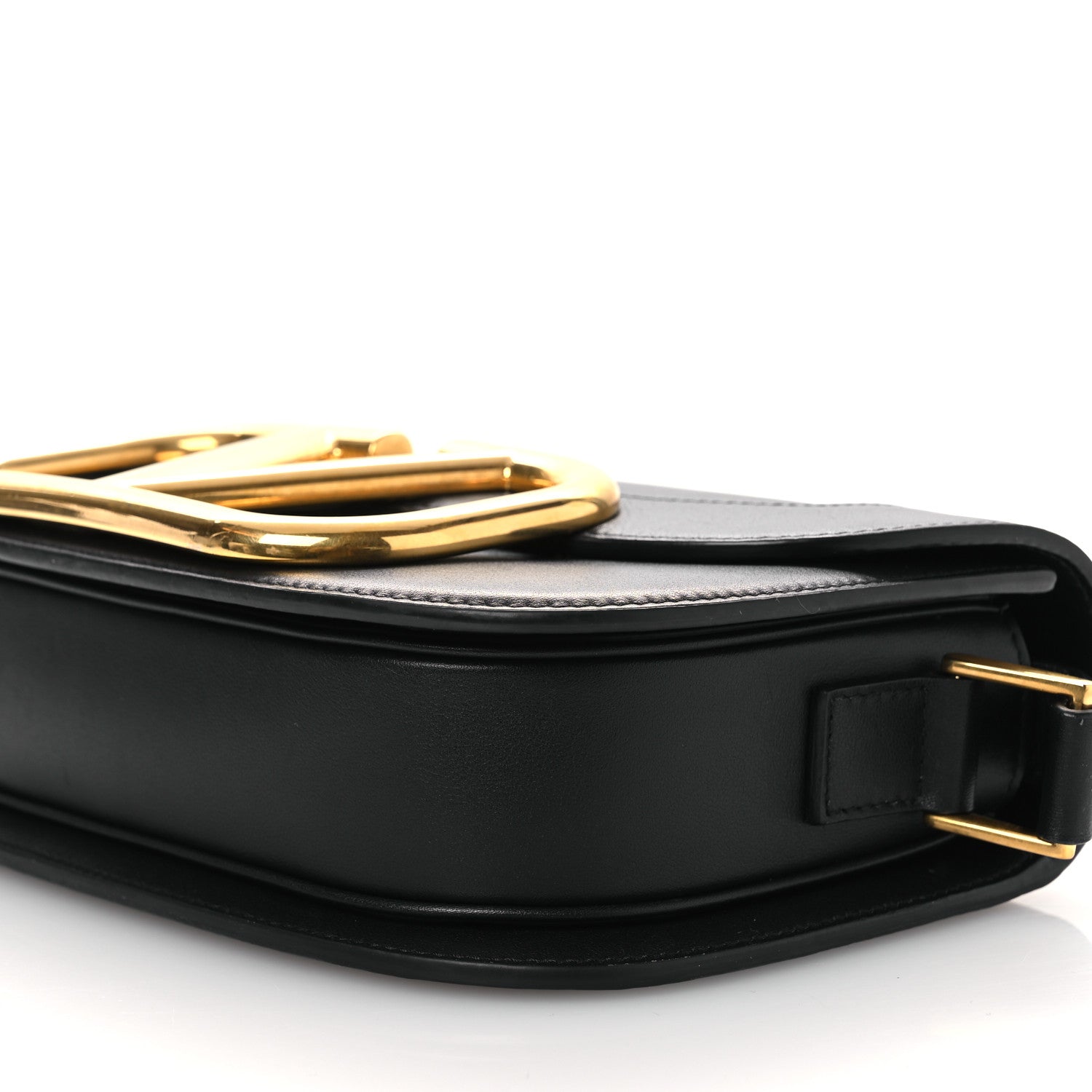 Valentino Garavani Smooth Calfskin Supervee Shoulder Bag Black 9 of 13