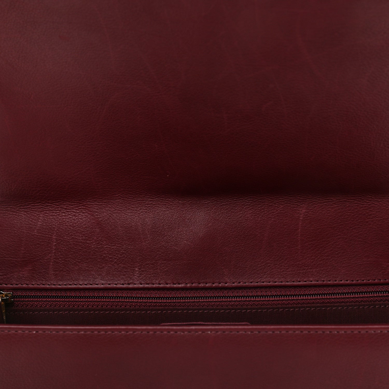 Chanel Calfskin Quilted Large Flap Bag Burgundy 8 of 10