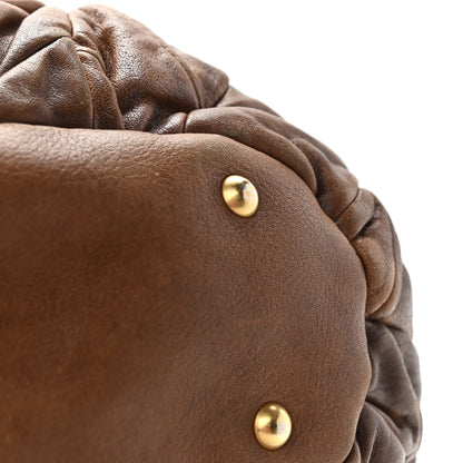 Miu Miu Nappa Large Patchwork Tote Brown 13 of 23