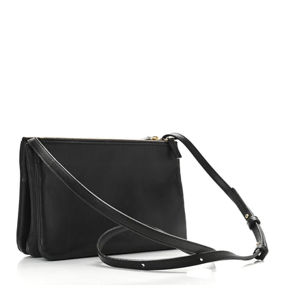 Celine Lambskin Small Trio Crossbody Bag Black 3 of 9