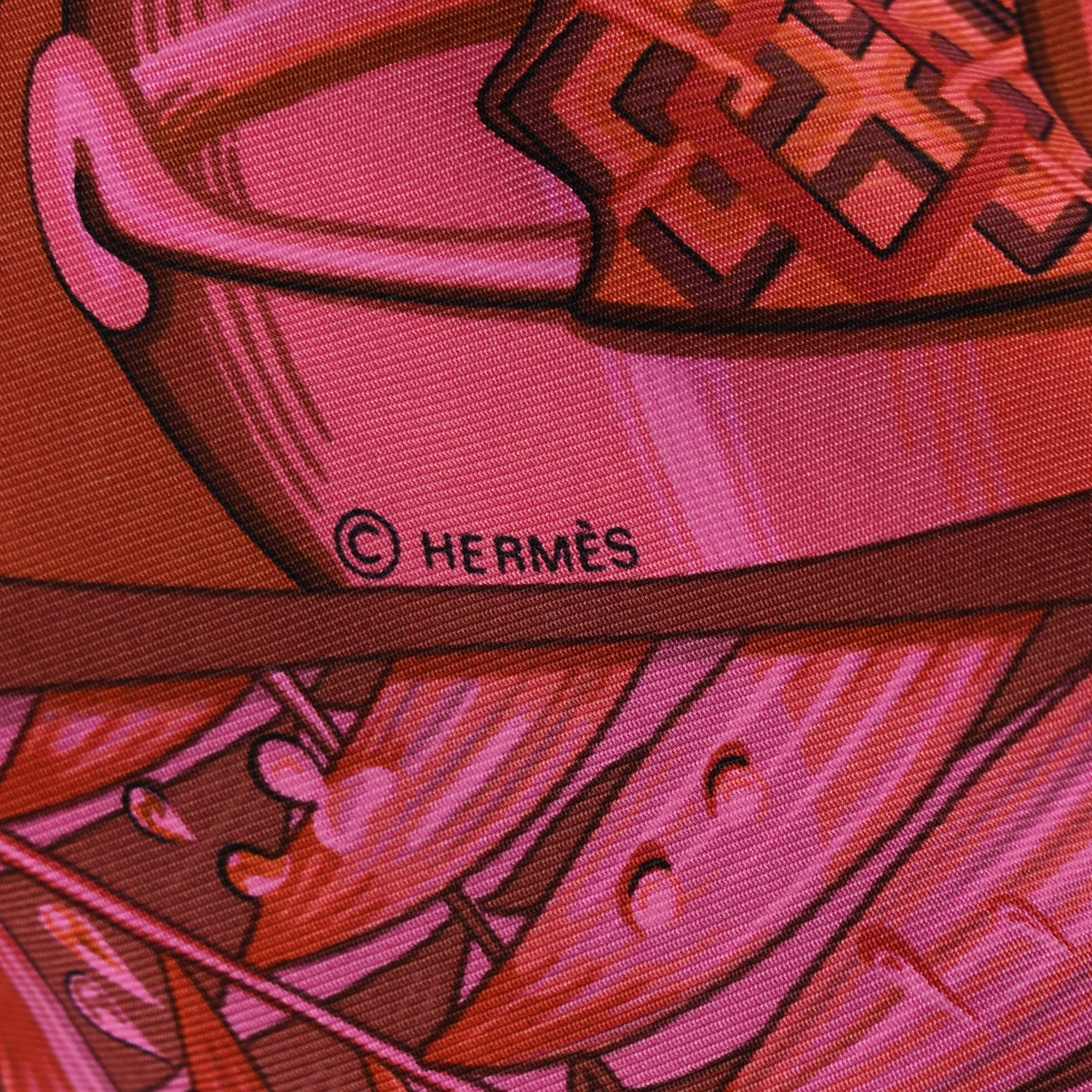 Hermes Silk Au Son du Tam Tam Scarf 90 4 of 8