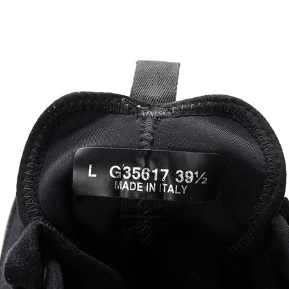 Chanel Velvet Calfskin Mixed Fibers CC Sneakers 39.5 Black 10 of 10