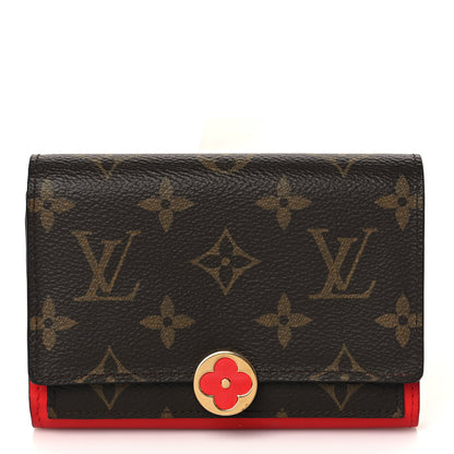 Louis Vuitton Monogram Flore Compact Wallet Coquelicot 1 of 7