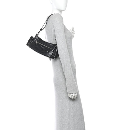 Balenciaga Agneau Arena Superbusy XS Sling Zip Shoulder Bag Black Black 2 of 10