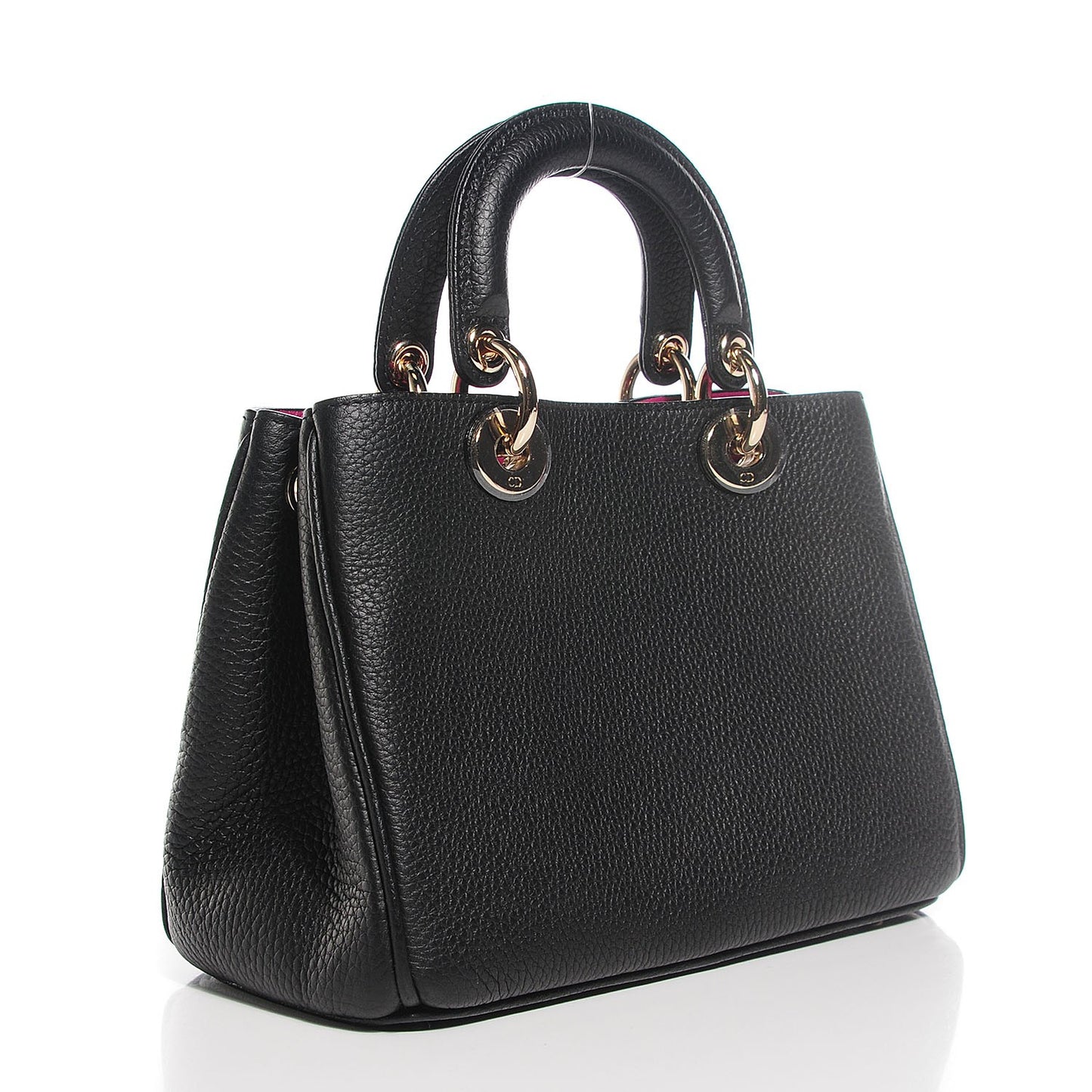 Bullcalf Small Diorissimo Tote Black Rose Indien