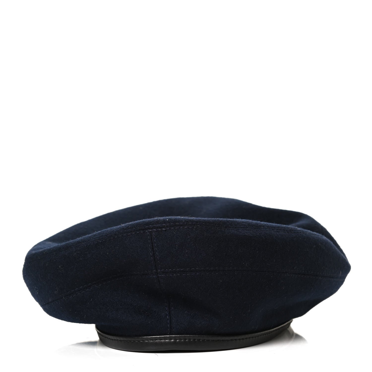 Hermes Cashmere Lambskin Saint-Honore Beret 59 Navy 4 of 9