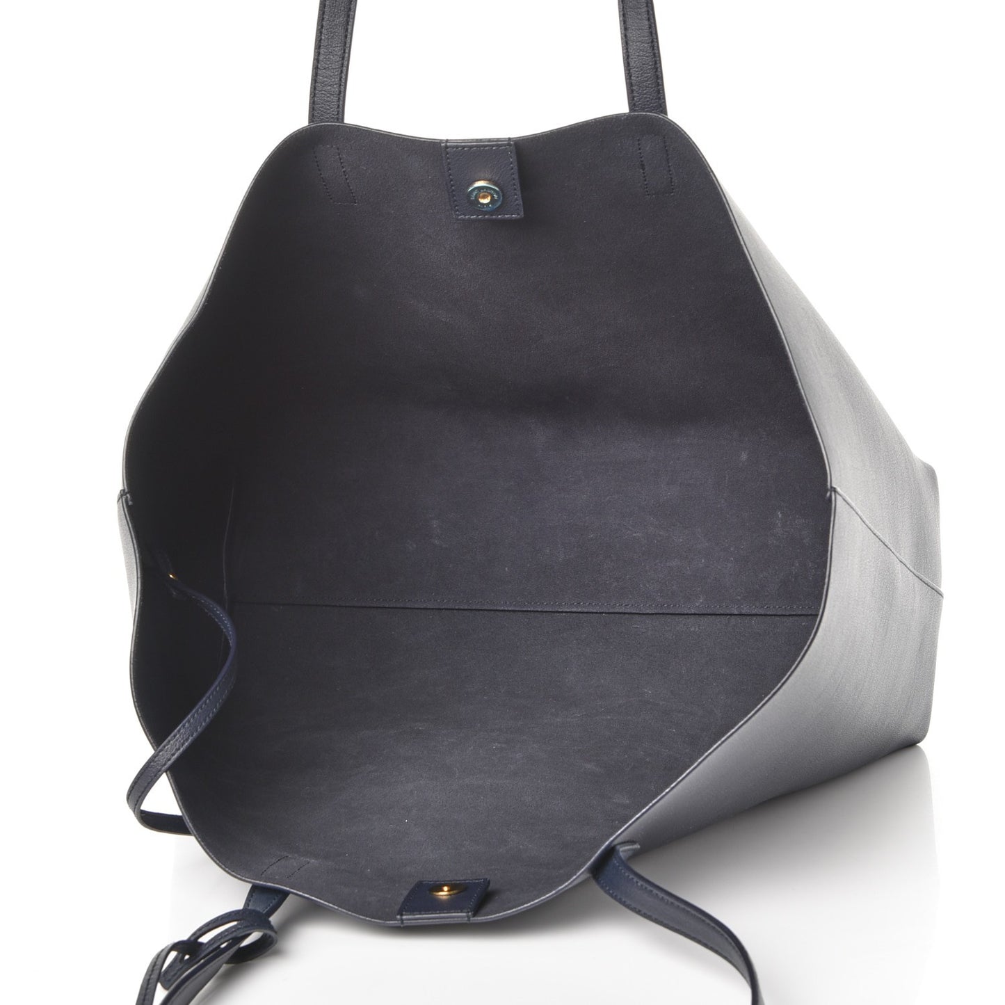 Calfskin Large Shopping Tote Deep Marine