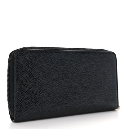 Chanel Caviar Large Timeless CC Zip Around Wallet Black 3 of 7