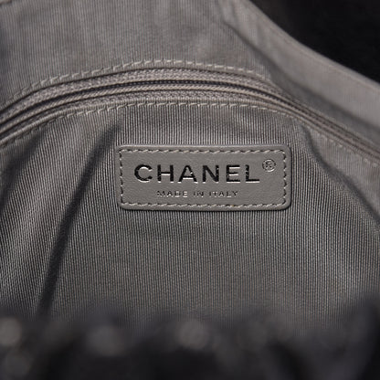 Chanel Crumpled Caviar Quilted Maxi Elastic Flap Black 6 of 14
