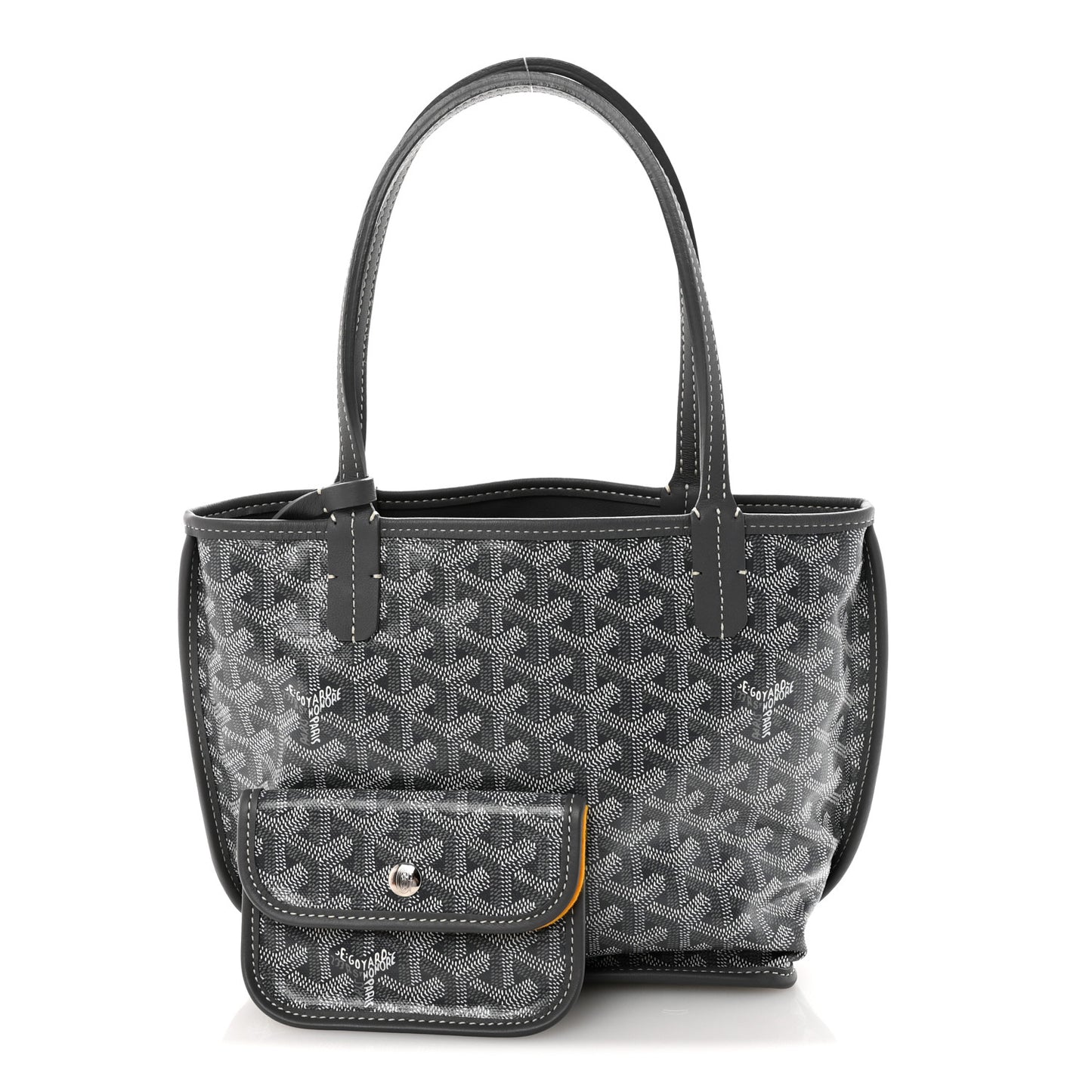 Goyardine Reversible Mini Anjou Grey