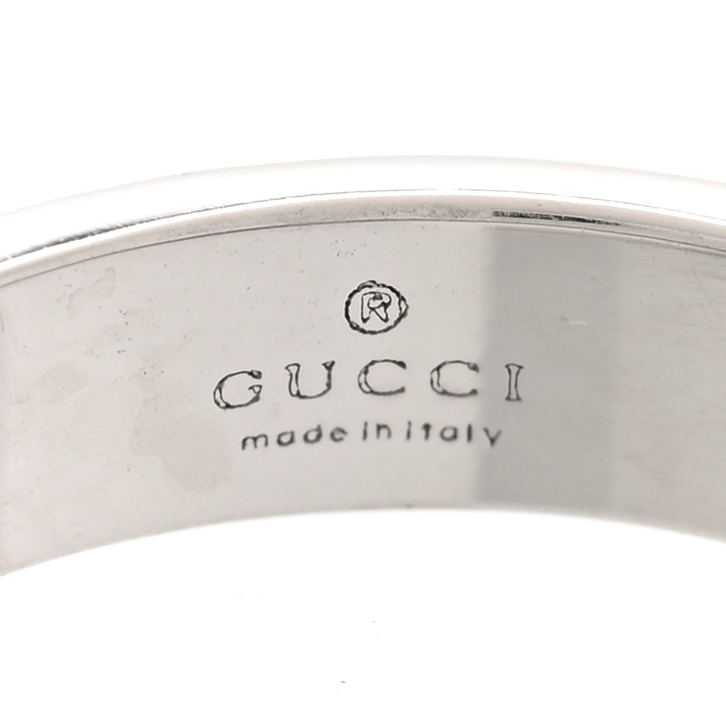 18K White Gold 4mm Icon Thin Band Ring 52 6