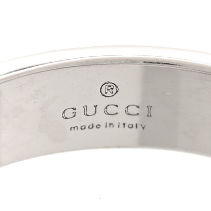 Gucci 18K White Gold 4mm Icon Thin Band Ring 52 6 4 of 6