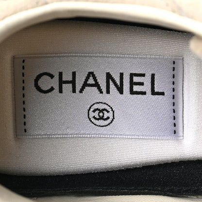 Chanel Suede Womens CC Sneakers 37 Light Beige 7 of 8