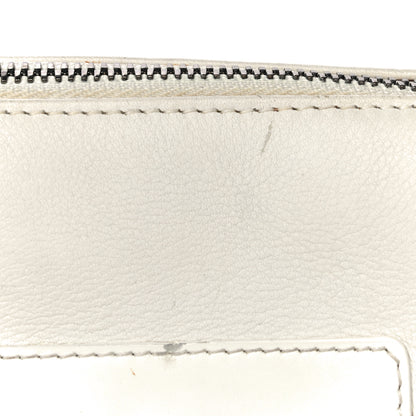 Christian Dior Grained Calfskin Street Chic Top Handle Bag White 17 of 35