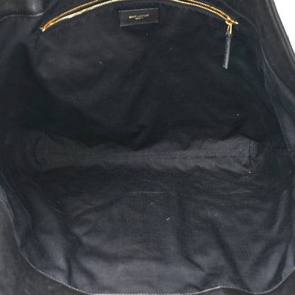 Saint Laurent Lambskin Quilted Maxi Icare Shopping Tote Black 6 of 14
