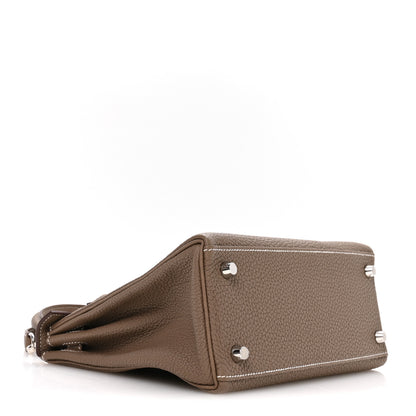 Hermes Togo Kelly Retourne 25 Etoupe 4 of 11