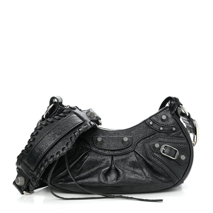 Balenciaga Agneau Arena Le Cagole Shoulder Bag XS Black 1 of 10