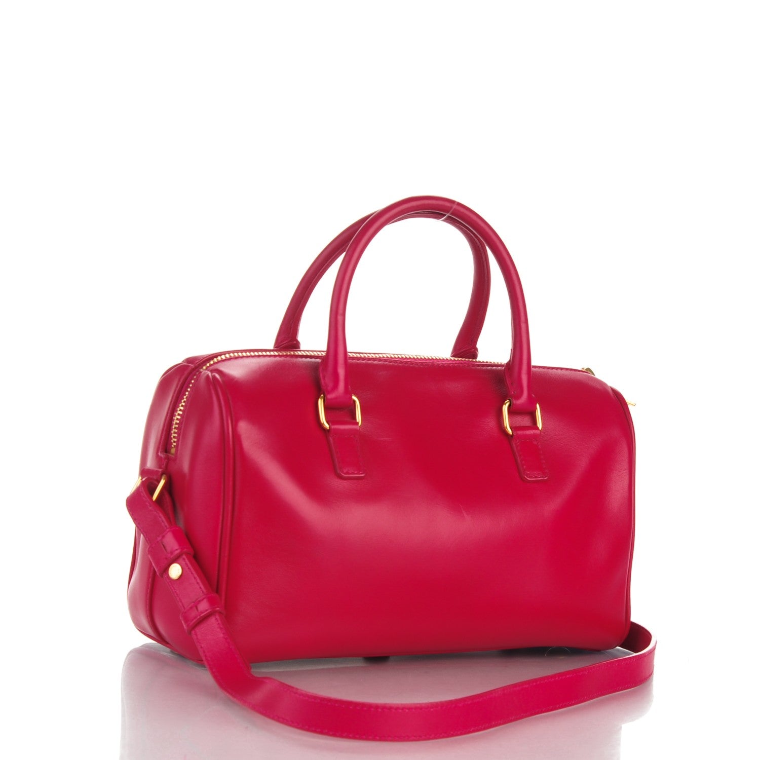 Saint Laurent Calfskin Classic Baby Duffle Fuchsia 3 of 8