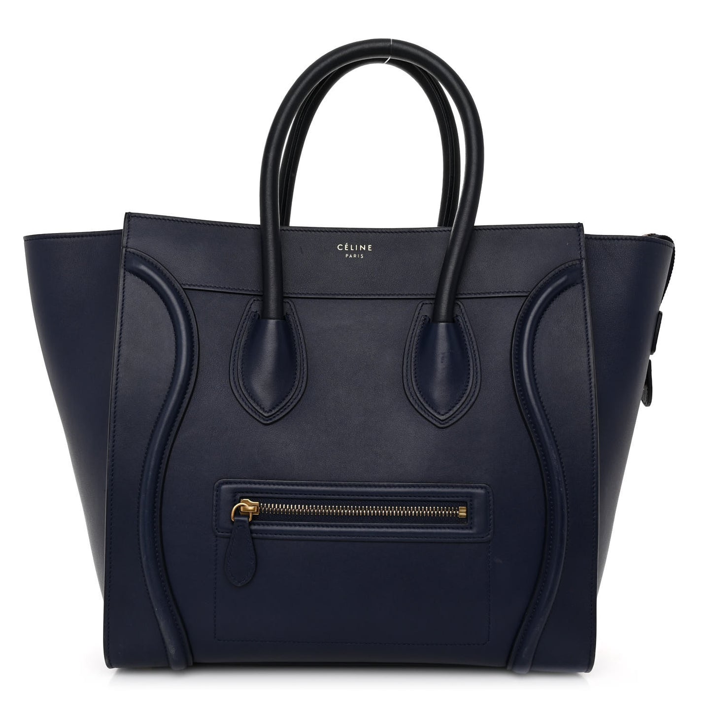 Smooth Calfskin Mini Luggage Navy Blue