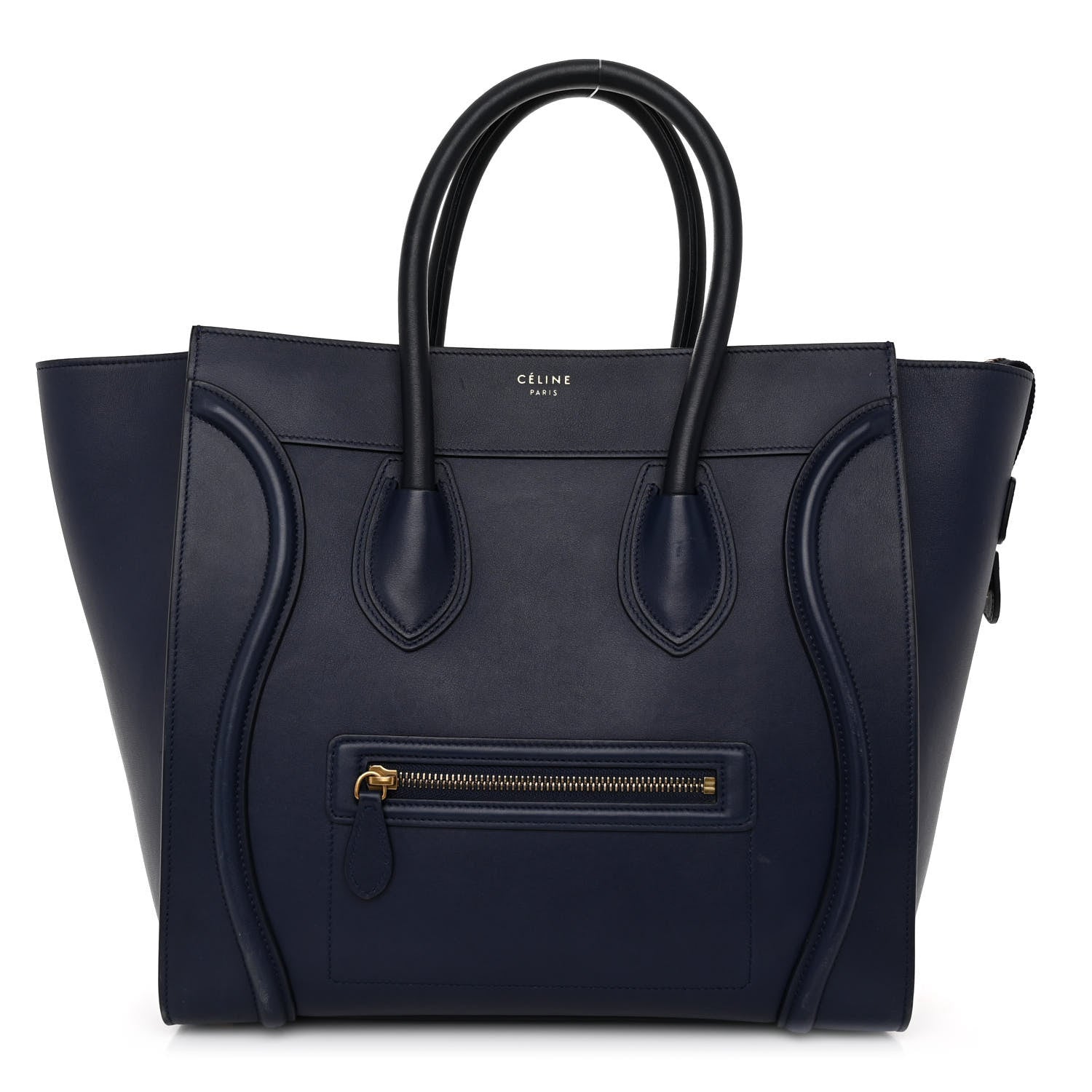 Celine Smooth Calfskin Mini Luggage Navy Blue 1 of 12