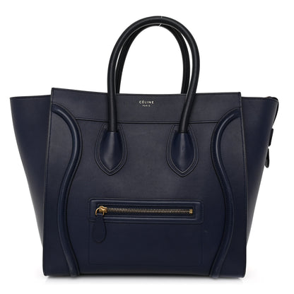 Celine Smooth Calfskin Mini Luggage Navy Blue 1 of 12