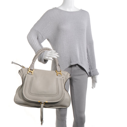 Chloe Calfskin Large Marcie Satchel Dove 2 of 9