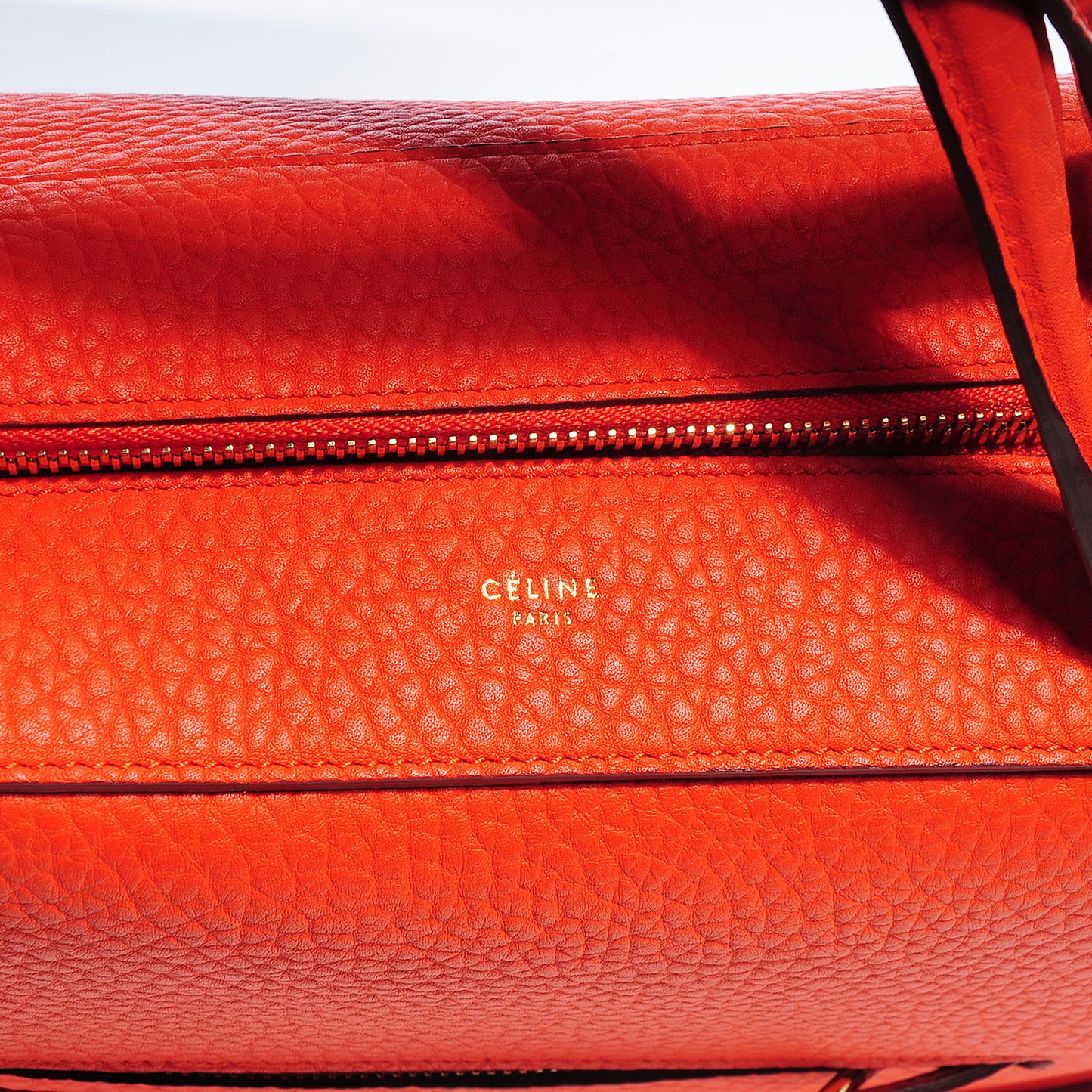Bullhide Calfskin Small Ring Handbag Burnt Orange