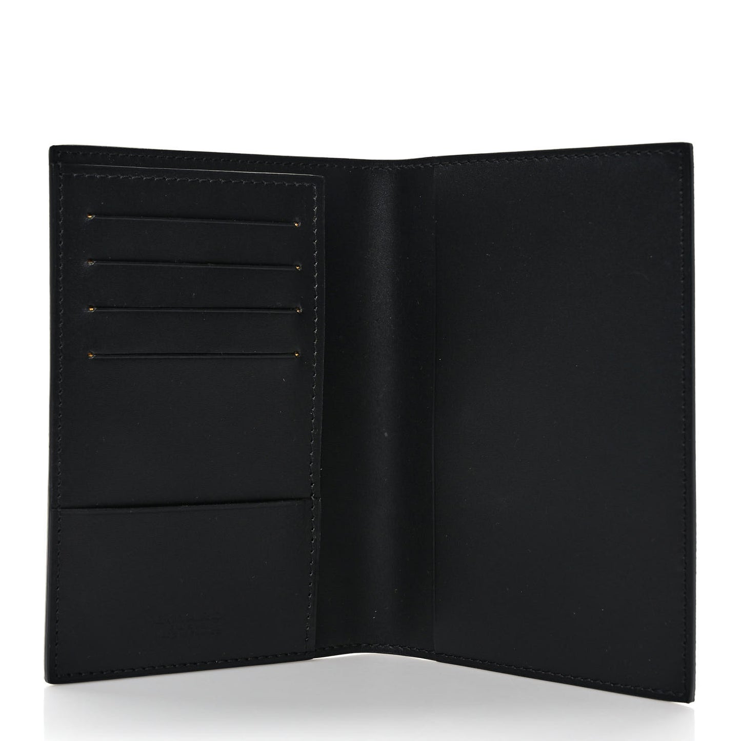 Goyardine Grenelle Passport Wallet Black Gold