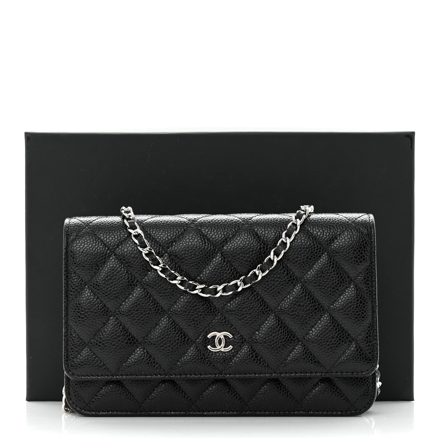 Chanel Caviar Quilted Wallet on Chain WOC Black 11 of 11