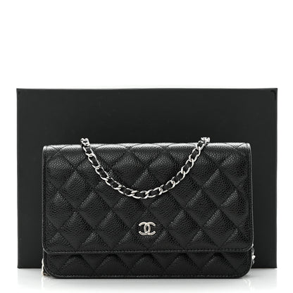 Chanel Caviar Quilted Wallet on Chain WOC Black 11 of 11