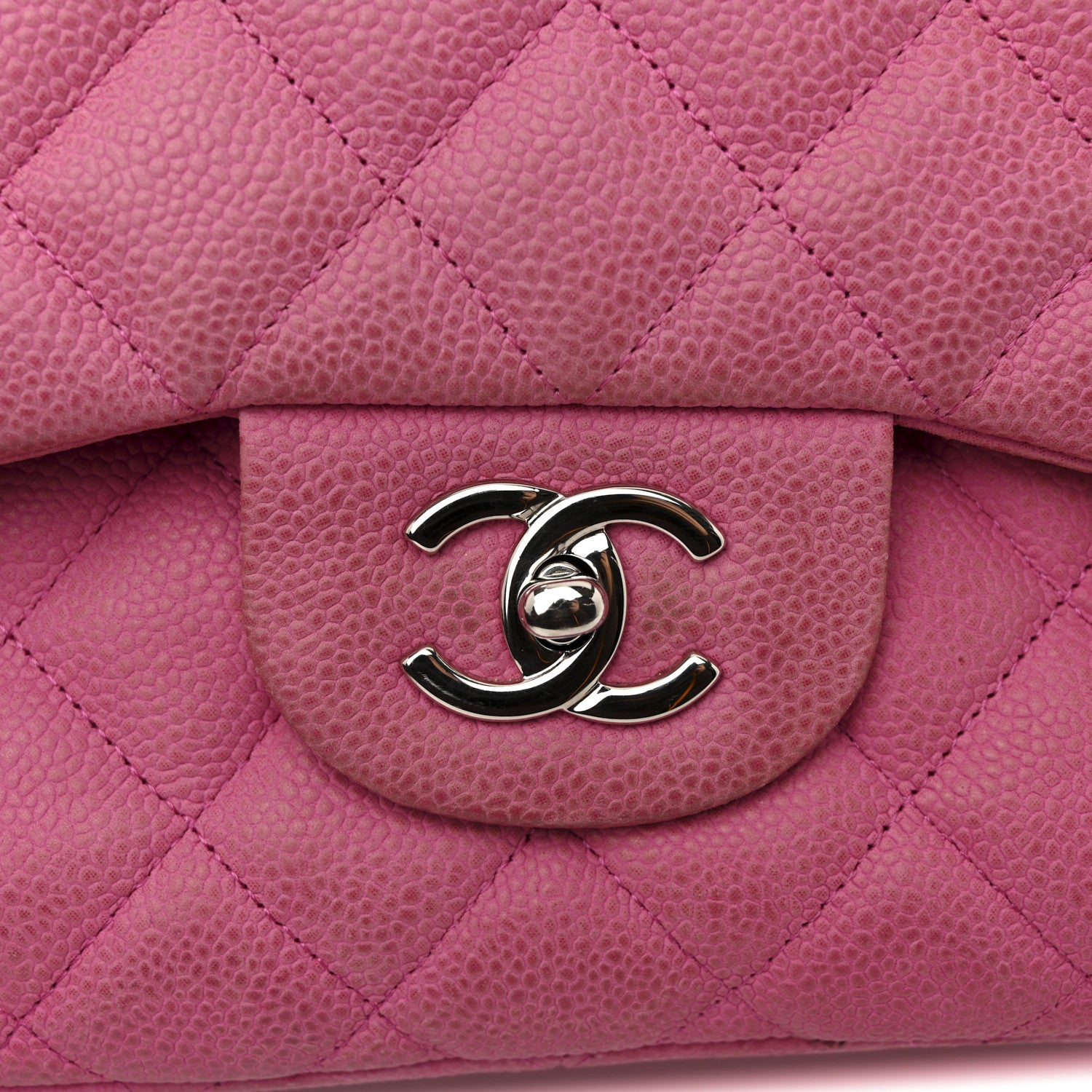 Chanel Caviar Quilted Jumbo Double Flap Pink 12 of 15