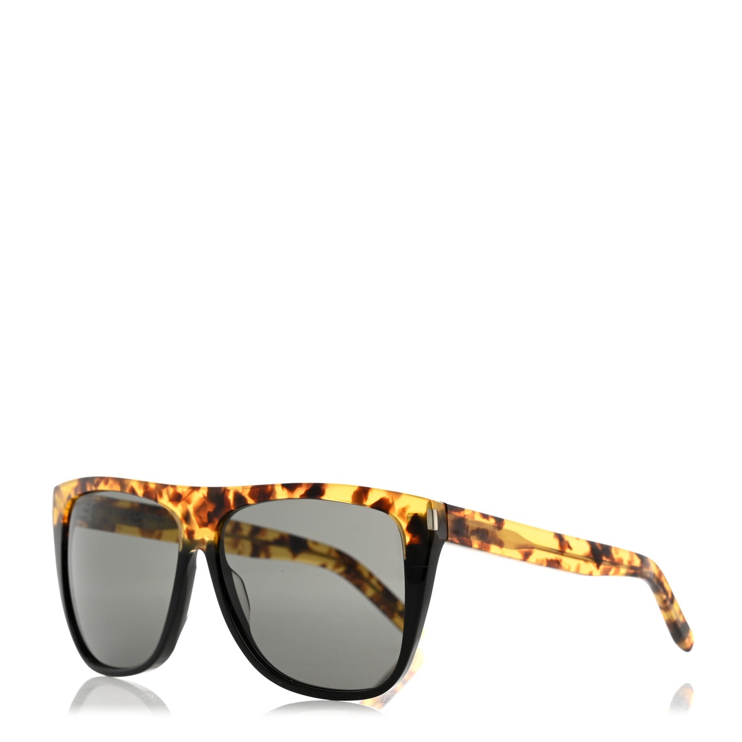 Acetate Flat Top Sunglasses SL1 Tortoise Black