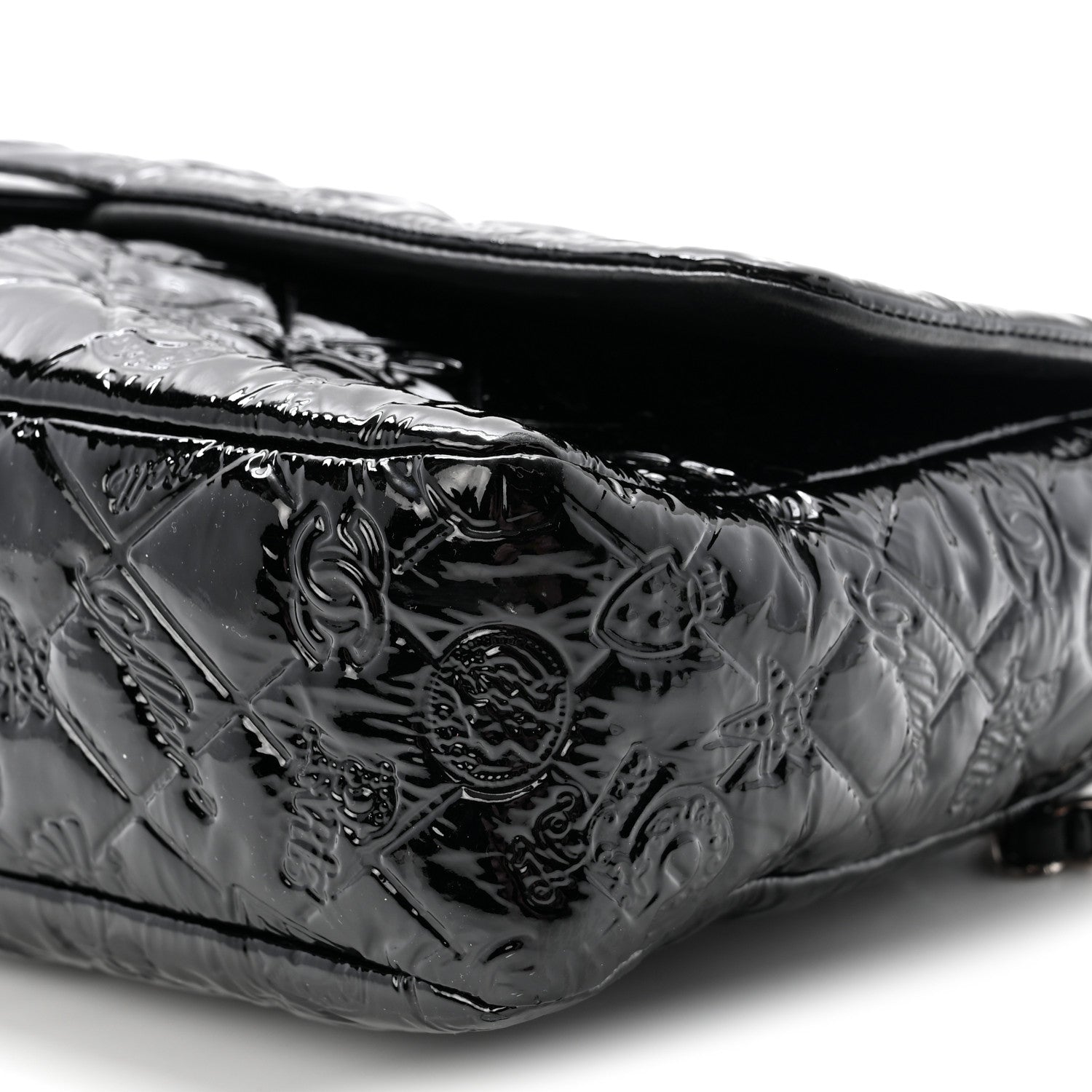 Chanel Patent Large Lucky Symbols Flap Black 10 of 10