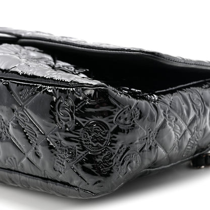 Chanel Patent Large Lucky Symbols Flap Black 10 of 10