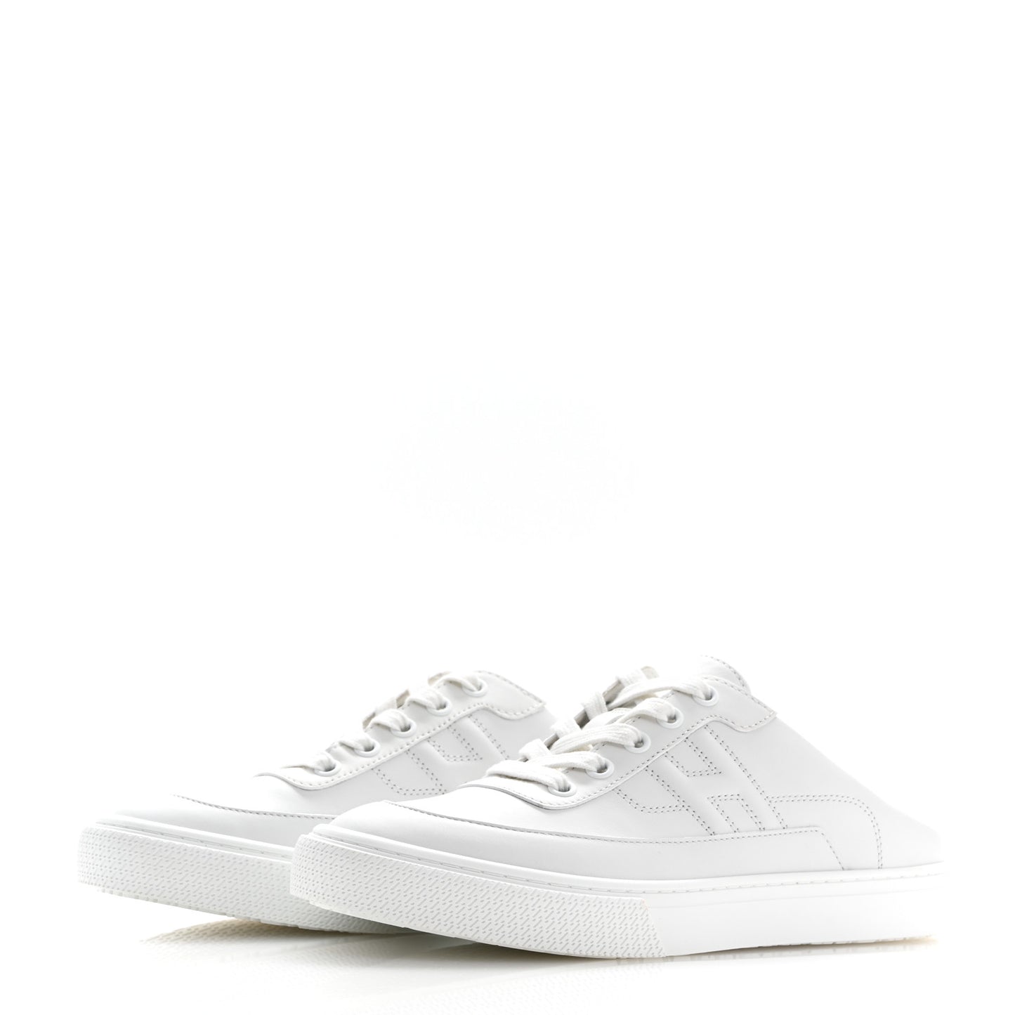 Calfskin Keep Mule Sneakers 37 White