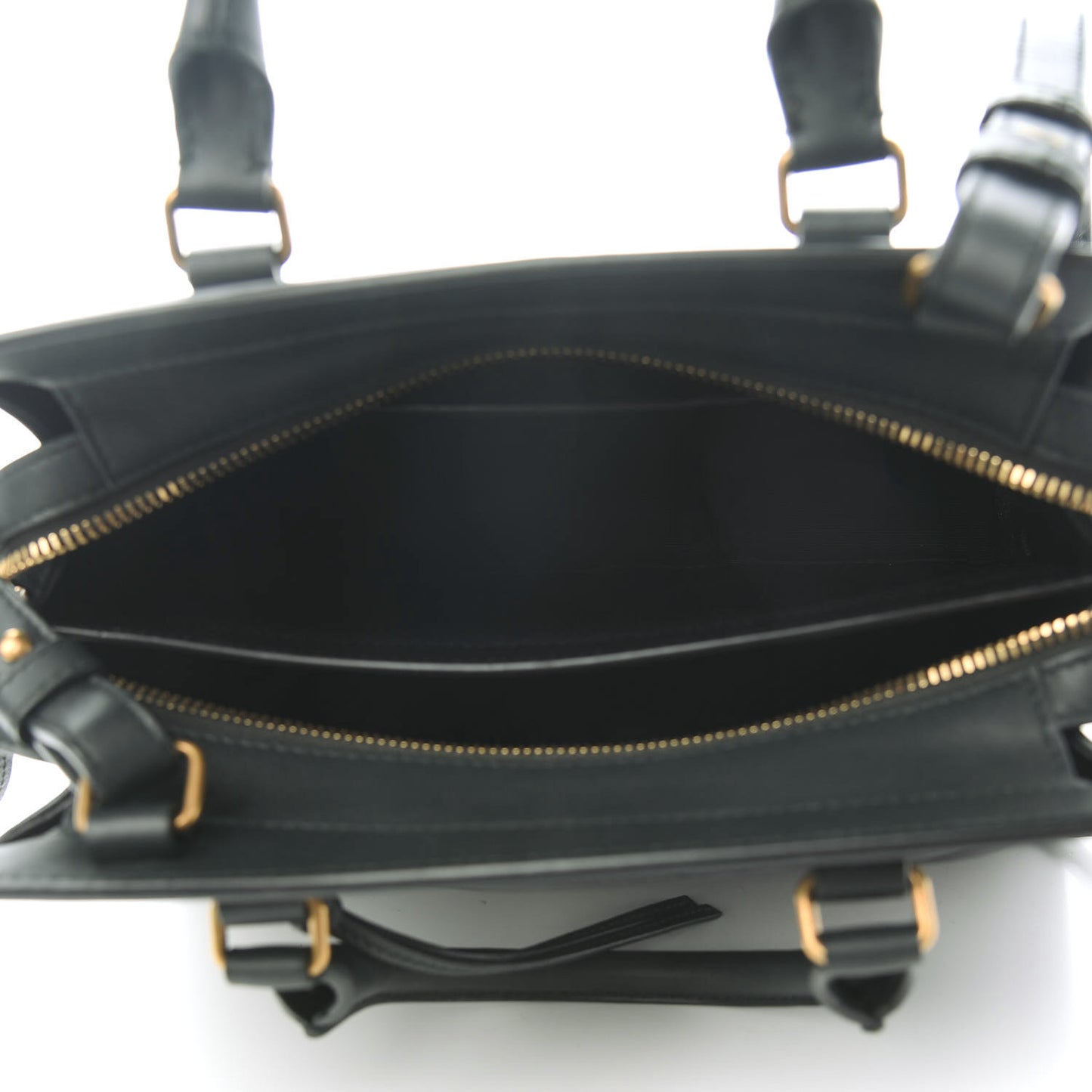 Smooth Calfskin Small East Side Tote Dark Green