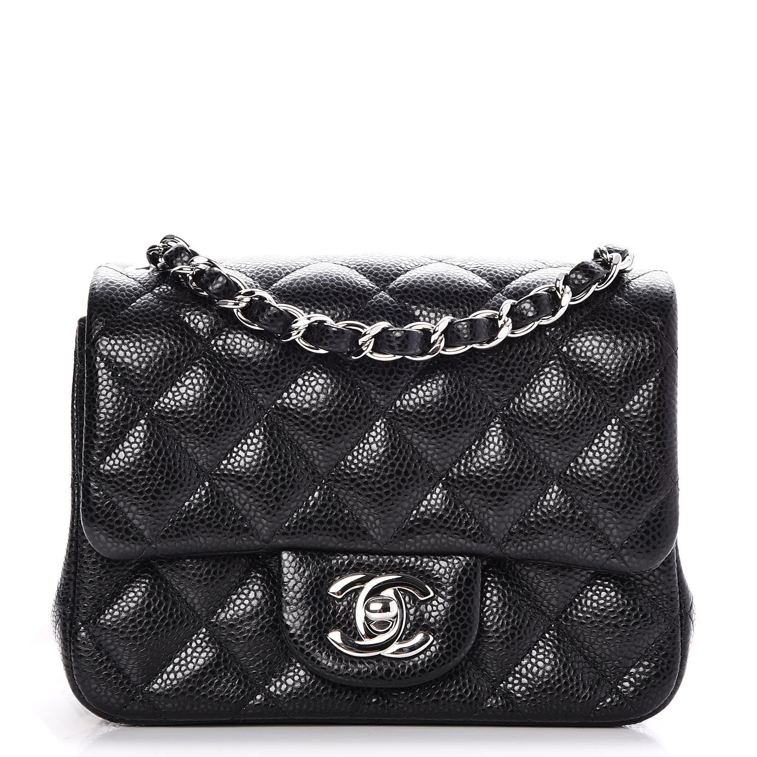 Chanel Caviar Quilted Mini Square Flap Black 1 of 8