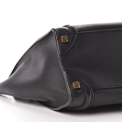 Celine Smooth Calfskin Micro Luggage Black 9 of 10