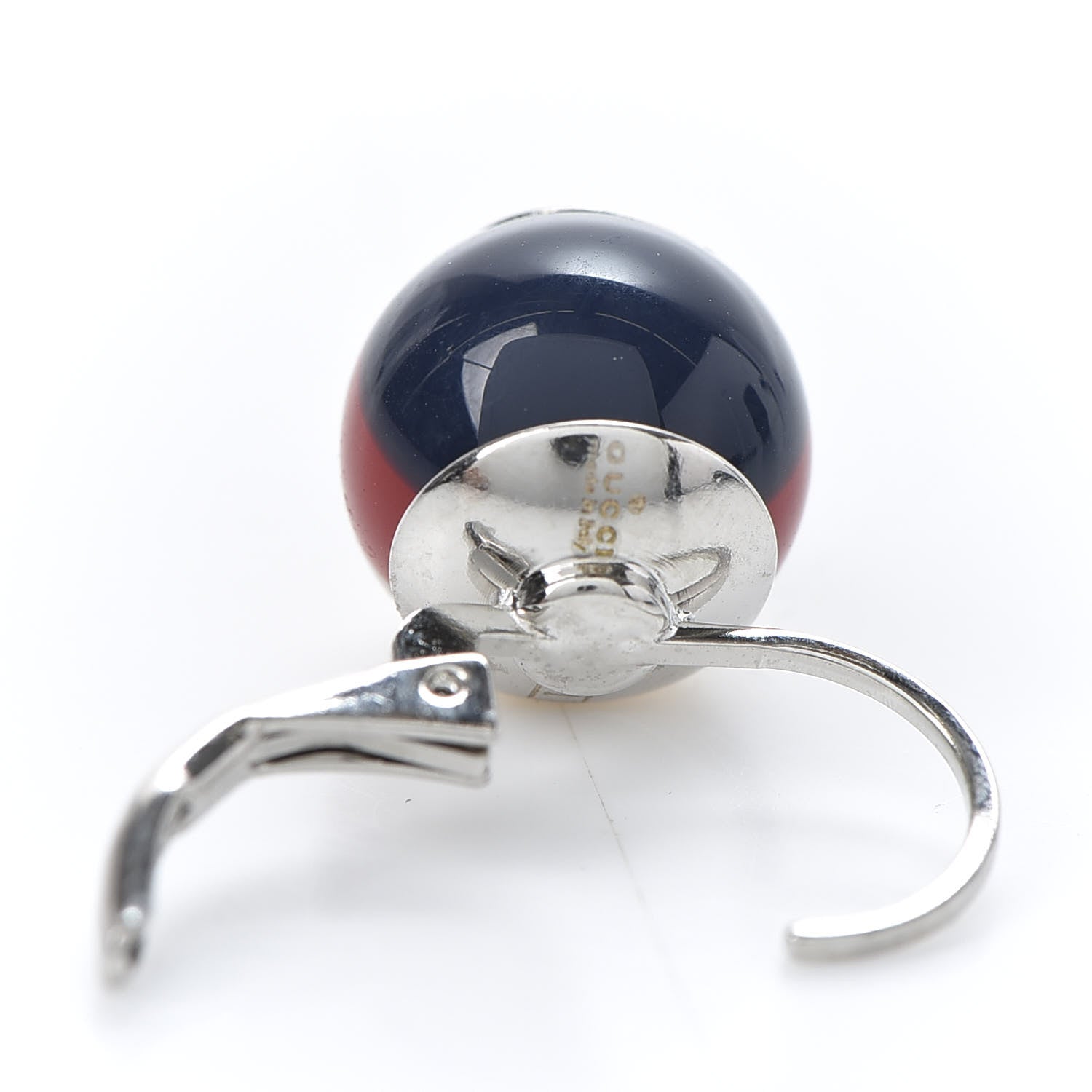 Gucci Resin Web Earrings Red Blue White 5 of 6