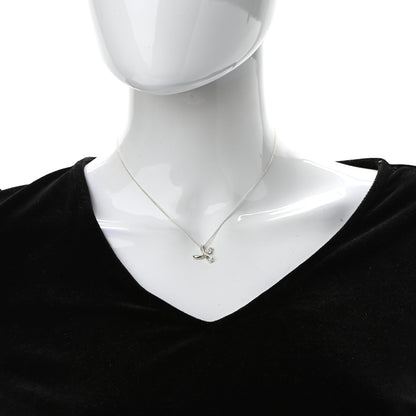 Tiffany Sterling Silver Elsa Peretti Letter H Pendant Necklace 2 of 5