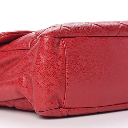 Chanel Glazed Caviar Quilted Stretch Spirit Messenger Bag Pink 8 of 10