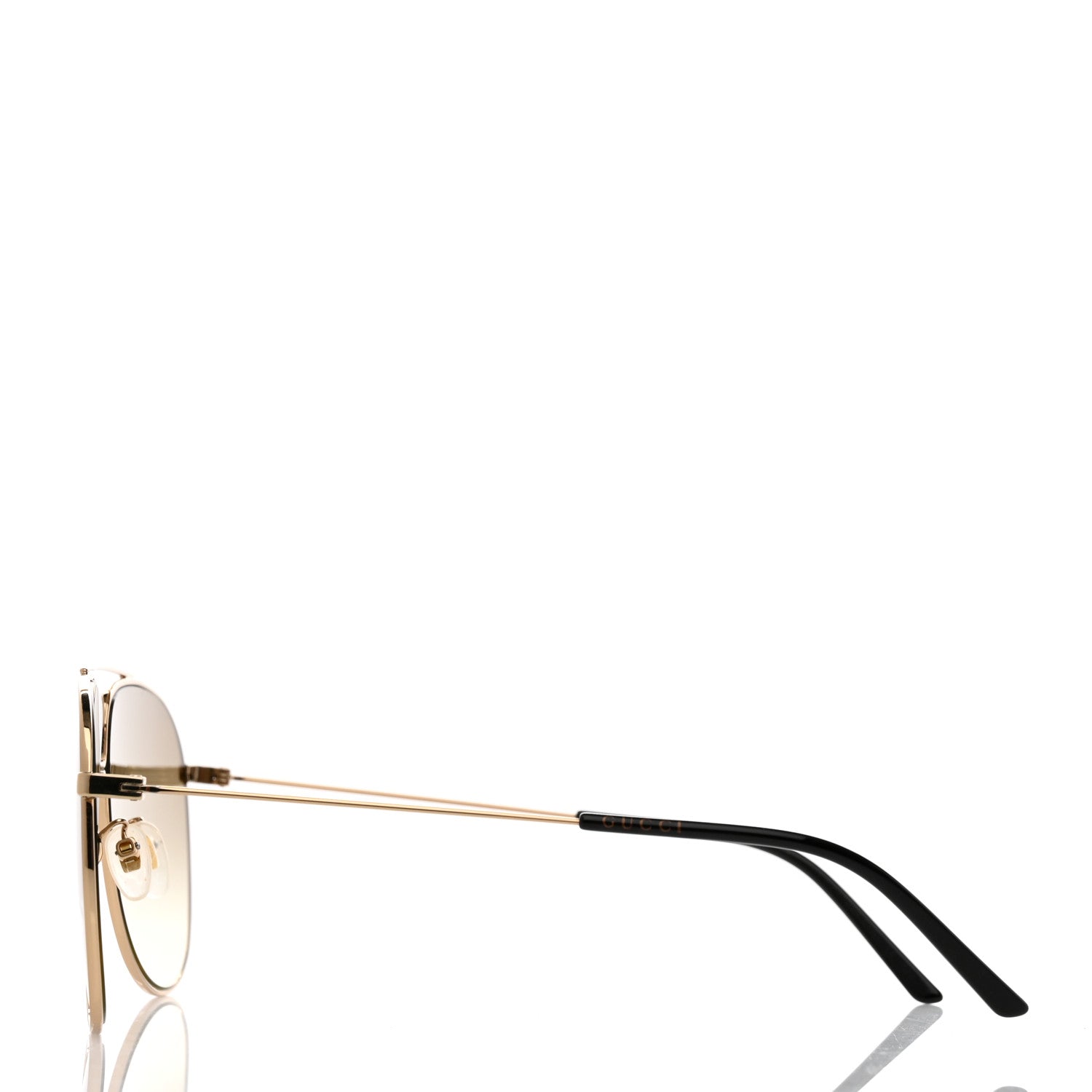 Gucci Metal Aviator Sunglasses Gold 3 of 8