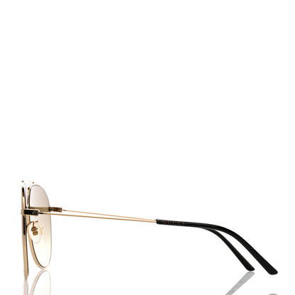 Gucci Metal Aviator Sunglasses Gold 3 of 8