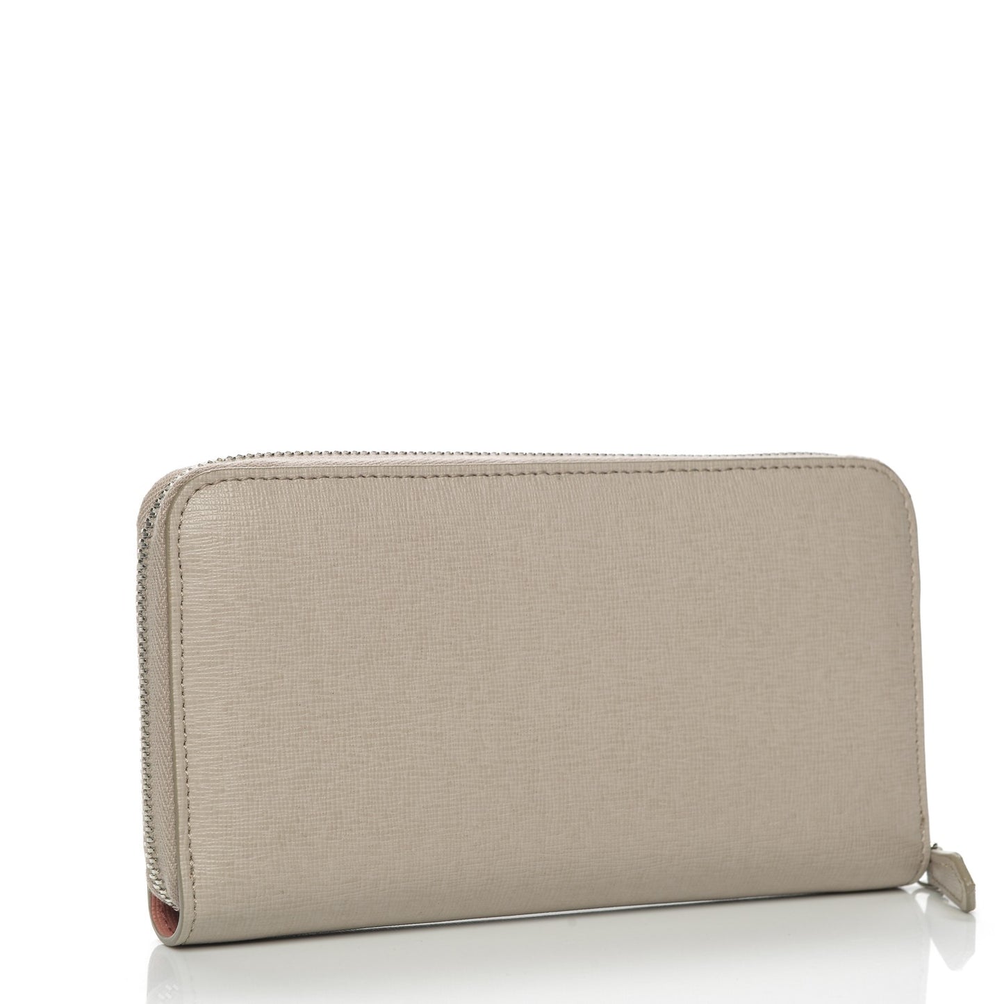 Vitello Elite Crystal Eye Monster Zip Around Wallet Grigio Polvere Ribes Multicolor