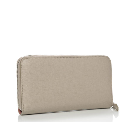 Fendi Vitello Elite Crystal Eye Monster Zip Around Wallet Grigio Polvere Ribes Multicolor 3 of 8
